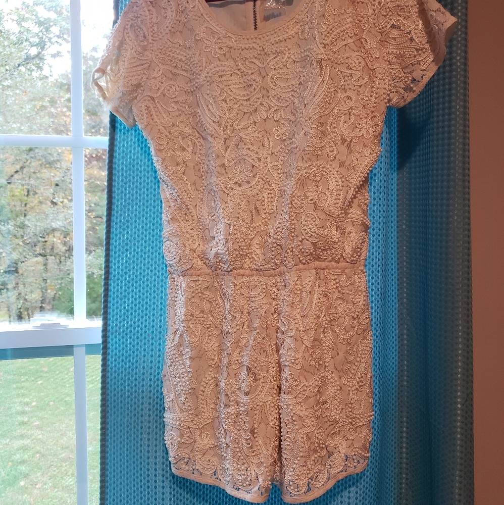 2 for $20****Detailed Cream Romper